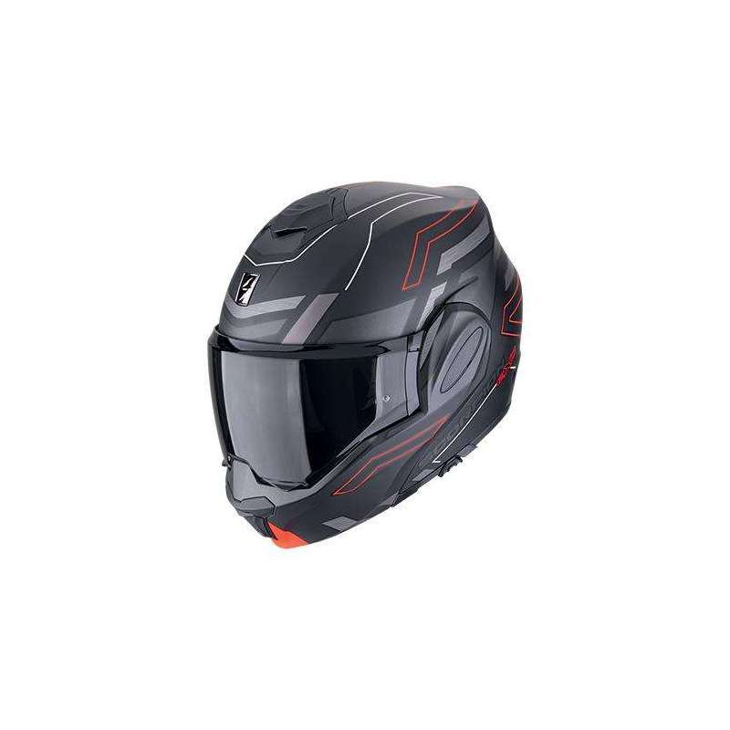 Modulohelm SCORPION EXO-TECH EVO CONQUER Mattschwarz - Rot
