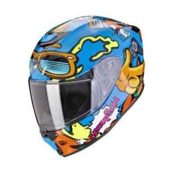 Integralhelm SCORPION EXO-JNR AIR FUN Blau-Orange