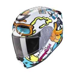 Casque Intégral SCORPION EXO-JNR AIR FUN Blanc-Bleu