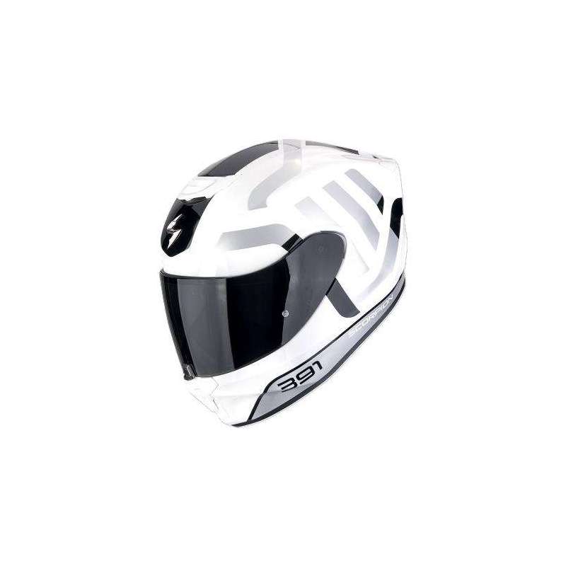 Integralhelm SCORPION EXO-391 AROK Weiß-Schwarz-Silber