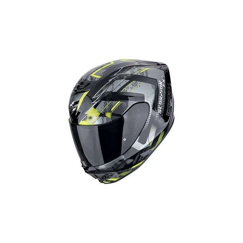 Integralhelm SCORPION EXO-391 CLUTTER Schwarz-Neongelb
