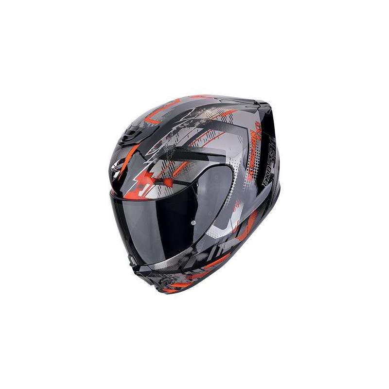 Casque Intégral SCORPION EXO-391 CLUTTER Noir-Rouge