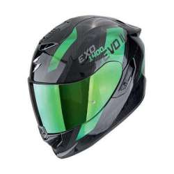 Casque Intégral SCORPION EXO-1400 EVO II CARBON AIR PLATTED Noir-Vert