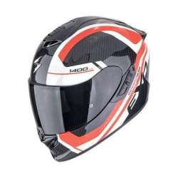 Integralhelm SCORPION EXO-1400 EVO II CARBON AIR ENKO Schwarz-Rot-Weiß