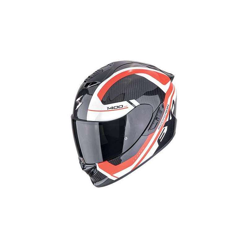 Casque Intégral SCORPION EXO-1400 EVO II CARBON AIR ENKO Noir-Rouge-Blanc