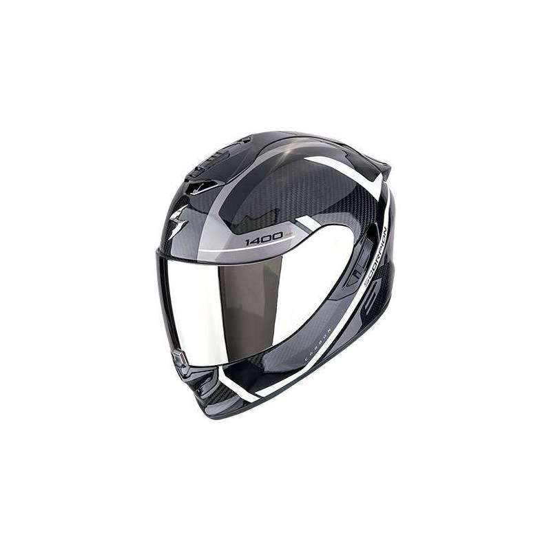 Casque Intégral SCORPION EXO-1400 EVO II CARBON AIR ENKO Noir-Argent-Blanc