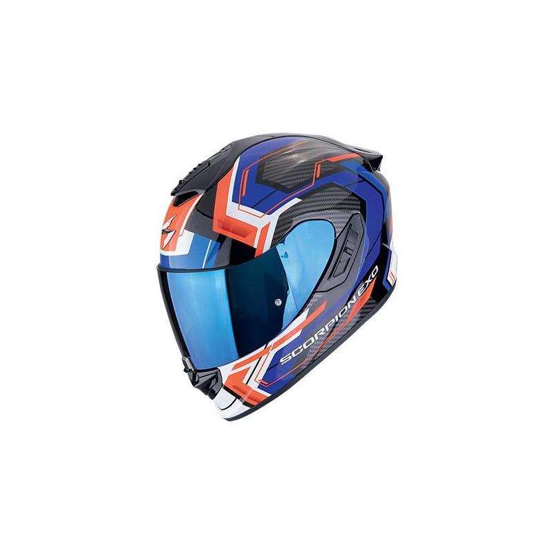 Casque Intégral SCORPION EXO-1400 EVO II AIR LINART Noir-Bleu-Rouge