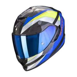 Integralhelm SCORPION EXO-1400 AIR CARBON LEGIONE Blau-Gelb