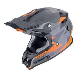 Casque Cross SCORPION VX-16 EVO AIR ROD Gris-Orange