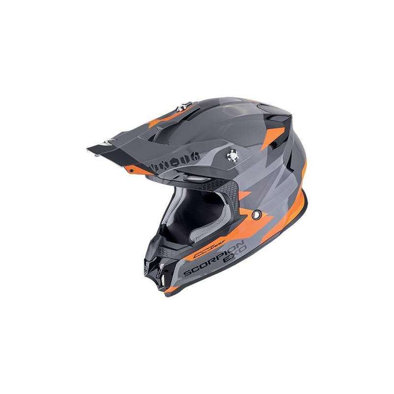 Casque Cross SCORPION VX-16 EVO AIR ROD Gris-Orange