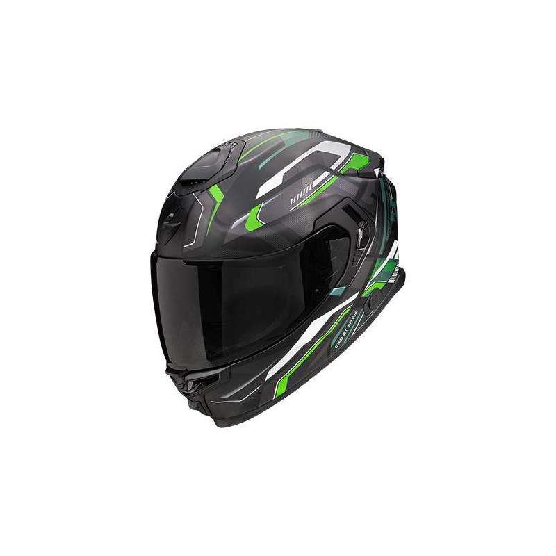 Integralhelm SCORPION EXO-GT SP AIR AUGUSTA Mattschwarz-Grau-Grün