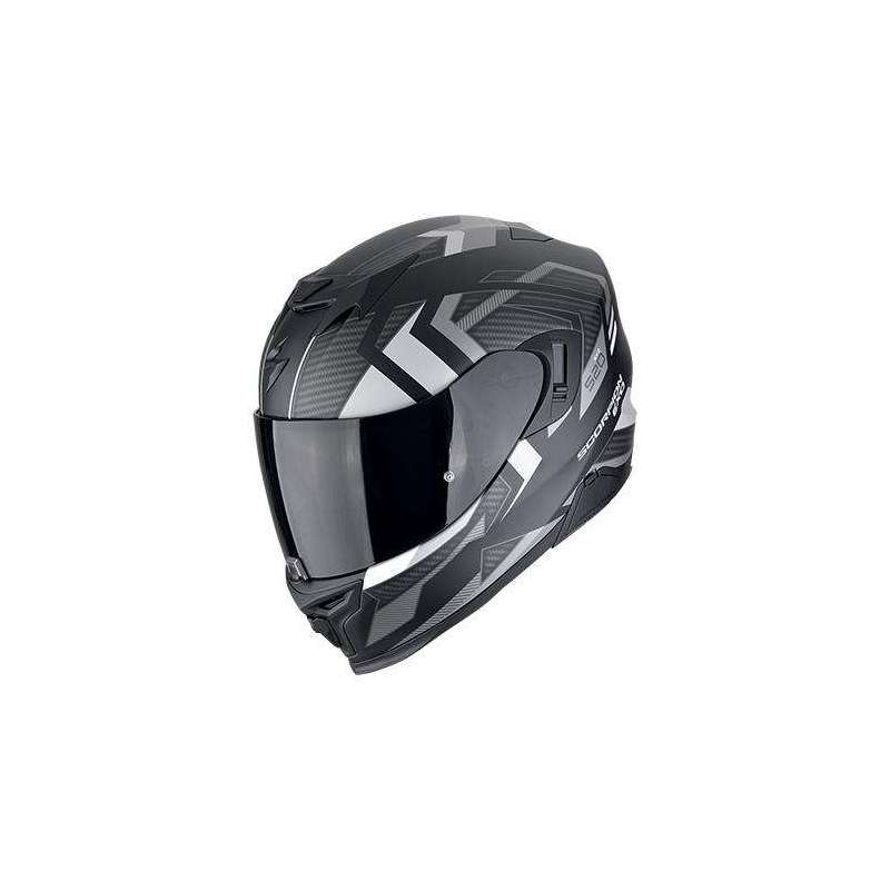 Integralhelm SCORPION EXO-520 EVO AIR SENSUS Mattschwarz-Silber