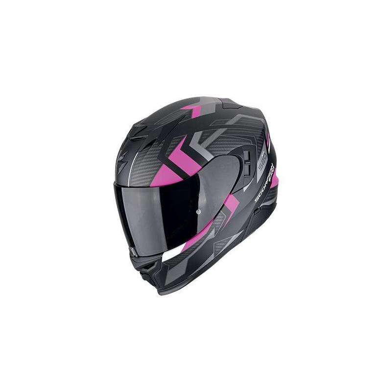 Integralhelm SCORPION EXO-520 EVO AIR SENSUS Mattschwarz-Pink