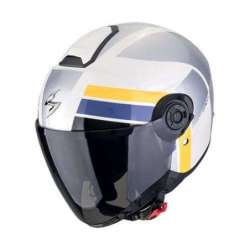 Casque Jet SCORPION EXO-CITY II BLUR Blanc-Argent-Jaune