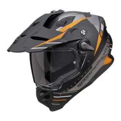 Casque Adventure SCORPION ADF-9000 AIR FEAT Noir mat-Argent-Orange