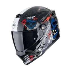 Casque Intégral SCORPION COVERT FX SKULLZ Noir-Gris-Rouge
