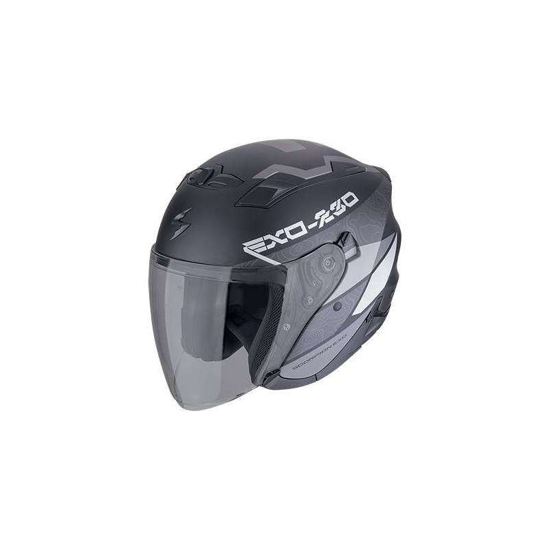 Casque Jet SCORPION EXO-230 BAND Noir mat-Argent