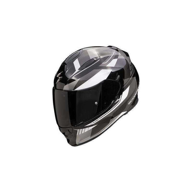 Integralhelm SCORPION EXO-491 ABILIS Schwarz-Silber-Weiß