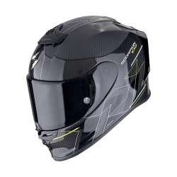 Integralhelm SCORPION EXO-R1 EVO CARBONE CYNERGY AIR Schwarz-Leuchtgelb