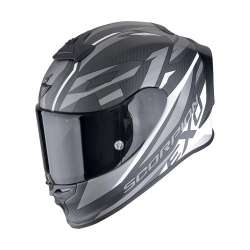 Casque Intégral SCORPION EXO-R1 EVO CARBONE RUNNER AIR Noir mat-Blanc