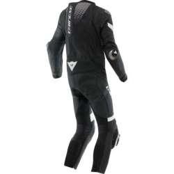 Combinaison Danese en cuir perf. 1Pc Laguna Seca 6 noir-blanc-anthr