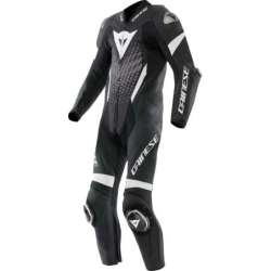 Combinaison Danese en cuir perf. 1Pc Laguna Seca 6 S/T noir-blanc