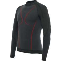 T-shirt fonctionnel Dainese LS Thermo noir-rouge