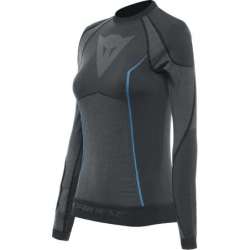 Funktionelles T-Shirt Dainese LS Dry für Damen schwarz-blau