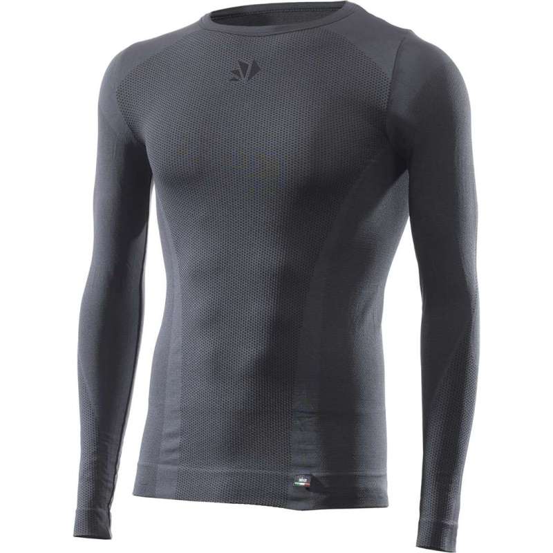 T-shirt fonctionnel SIXS à manches longues TS2 V2 gris foncé-noir