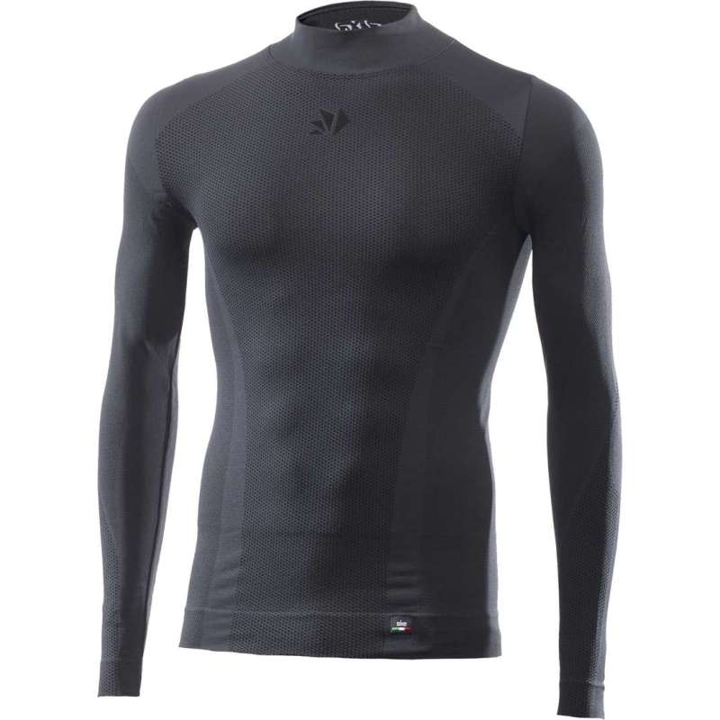 T-shirt fonctionnel SIXS à manches longues TS3 V2 gris foncé-noir