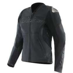 Veste Femmes Dainese en cuir Racing 5 noir