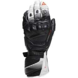 Gants Dainese Fiero Metal noir-blanc-rouge fluo