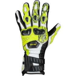 Gants IXS RS-200 3.0 blanc-neon jaune-noir