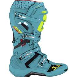 Bottes Leatt 5.5 FlexLock V25 turquoise jaune noir