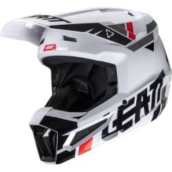 Casque Leatt  2.5 V25 blanc noir rouge