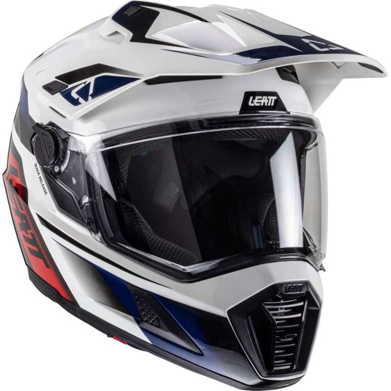 Casque Leatt Kit ADV 8.5 V25 blanc bleu rouge