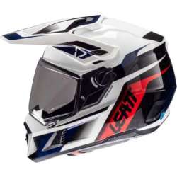Casque Leatt Kit ADV 8.5 V25 blanc bleu rouge