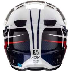 Casque Leatt Kit ADV 8.5 V25 blanc bleu rouge
