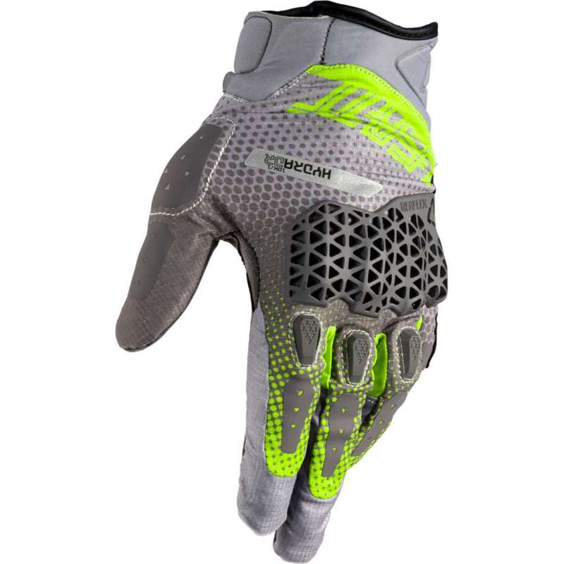 Handschuhe Leatt ADV HydraDri 5.5 Short V25 Dunkelgrau Schwarz Gelb