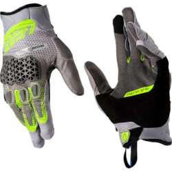 Gants Leatt ADV HydraDri 5.5 Short V25 gris foncé noir jaune