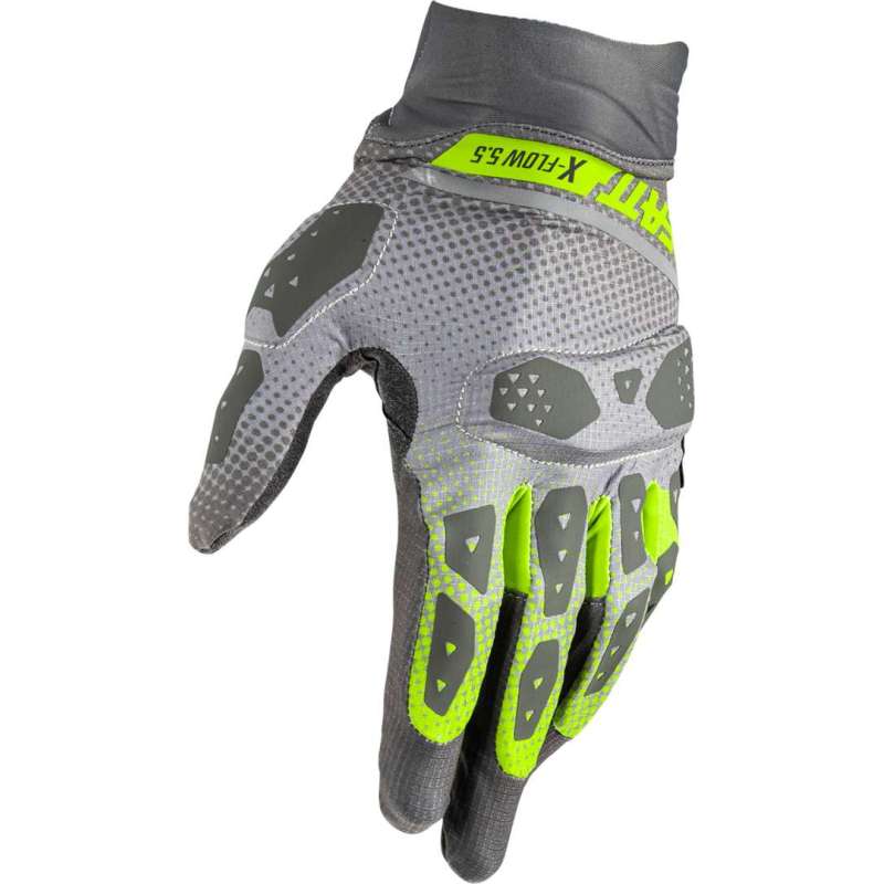 Gants Leatt ADV X Flow 5.5 Short V25 darkgrey black yellow