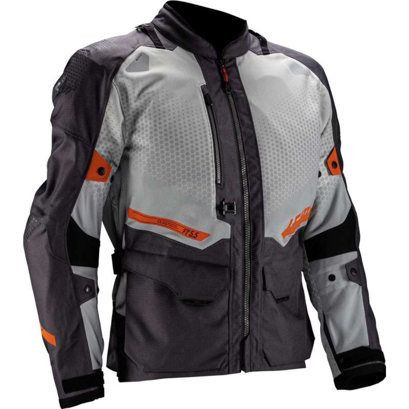 Jacke Leatt ADV FlowTour 5.5 V25 grau beige schwarz