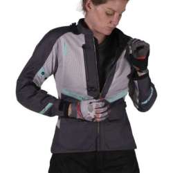 Veste Leatt ADV FlowTour 5.5 Women V25 gris foncé beige turquoise