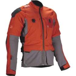 Jacke Leatt ADV Rally 5.5 V25 rot orange grau schwarz