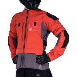 Veste Leatt ADV Rally 5.5 V25 rouge orange gris noir