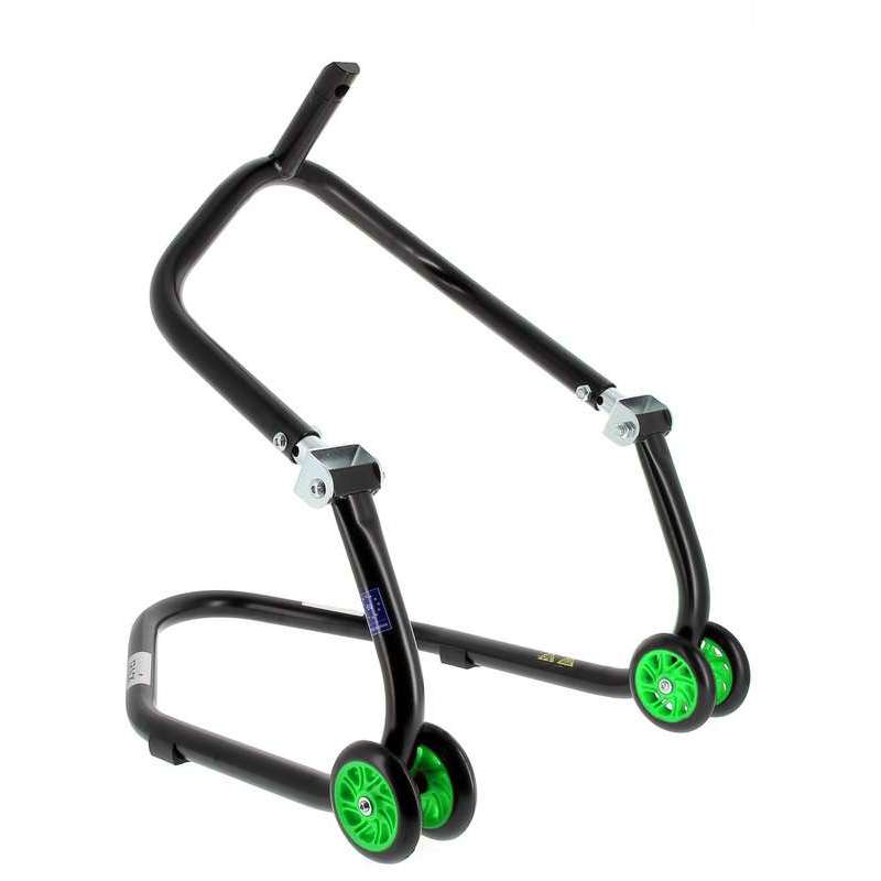 Béquille de stand avant sous té BIHR Home Track noir mat roues vert