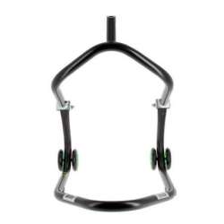 Béquille de stand avant sous té BIHR Home Track noir mat roues vert