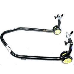 Béquille de stand basse BIHR Home Track supports en ''V'' noir mat moto lourdes