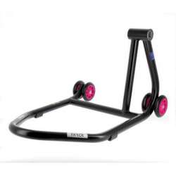 Béquille de stand monobras droite BIHR Home Track noir mat roues rose