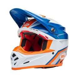 Casque Cross BELL Moto-9S Flex - Merchant Gloss Orange/Blue